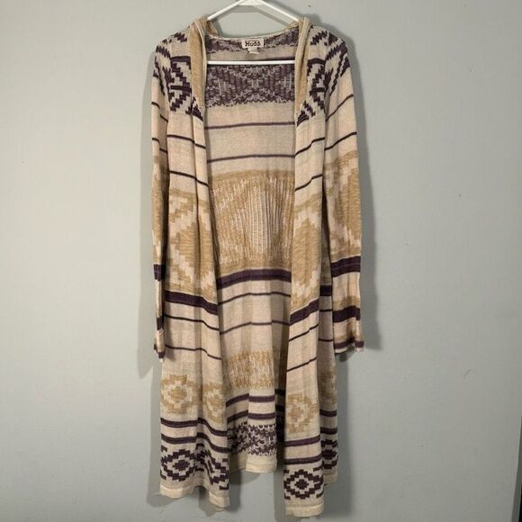 Mudd Long Midi Southwestern Aztec 2010s Cardigan M - Picture 1 of 8